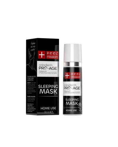 Подхранваща, регенерираща маска за лице 30мл COLODERM PRO AGE SLEEPING MASK от PEEL MISSION  с коластра