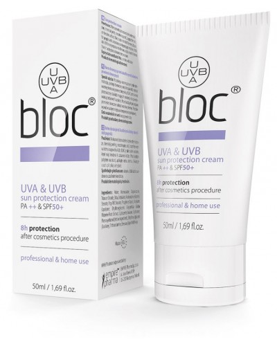 Слънцезащитен крем bloc® krem UVA&UVB sun protection cream spf 50+ professional protection от Peel Mission 50мл